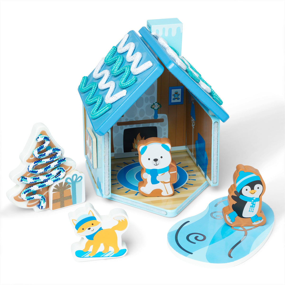Wooden Gingerbread House Play Set – Winter Frost W7