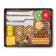Wooden Grill & Serve BBQ Set F8