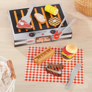 Wooden Grill & Serve BBQ Set F8