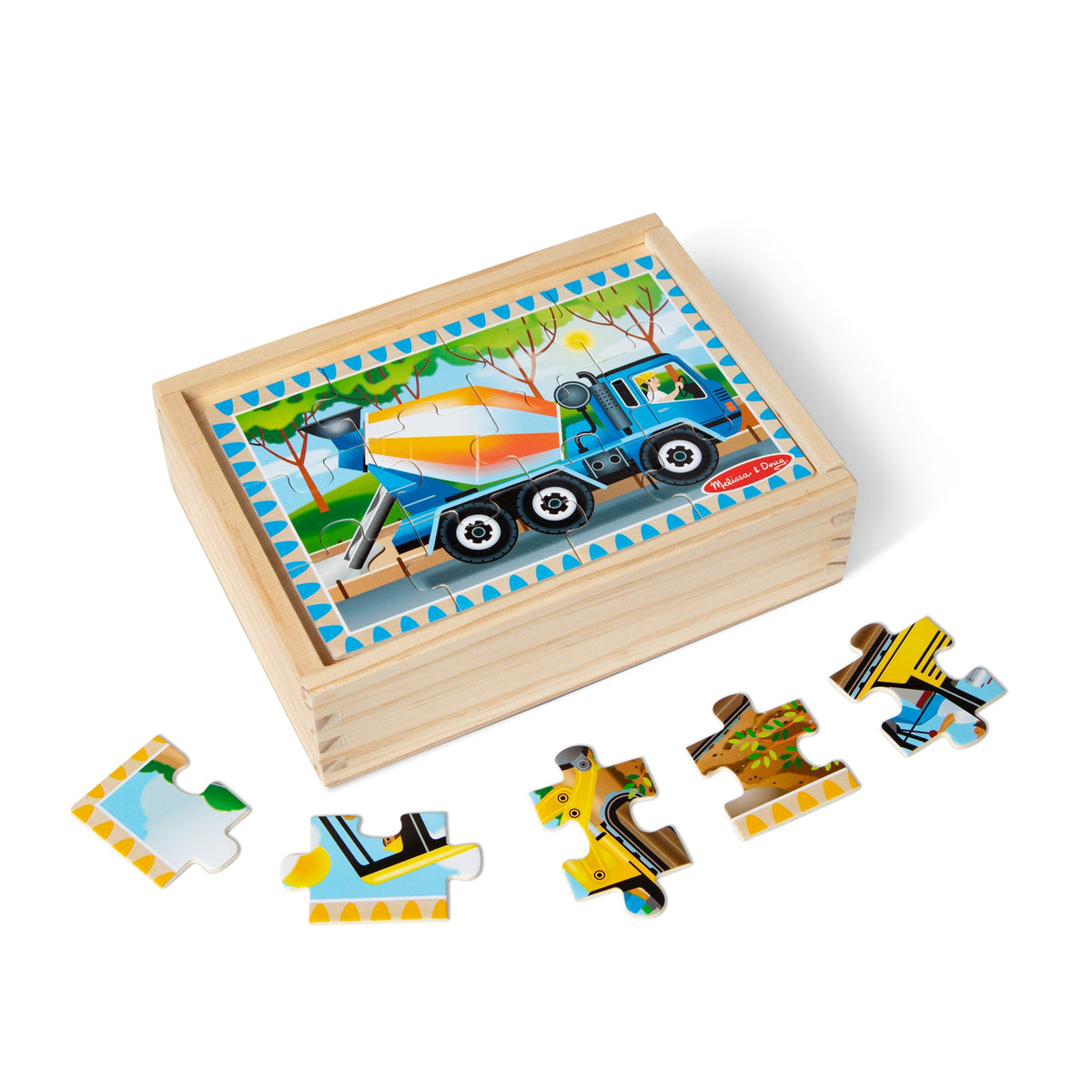 Wooden Jigsaw Puzzles in a Box - Construction S5