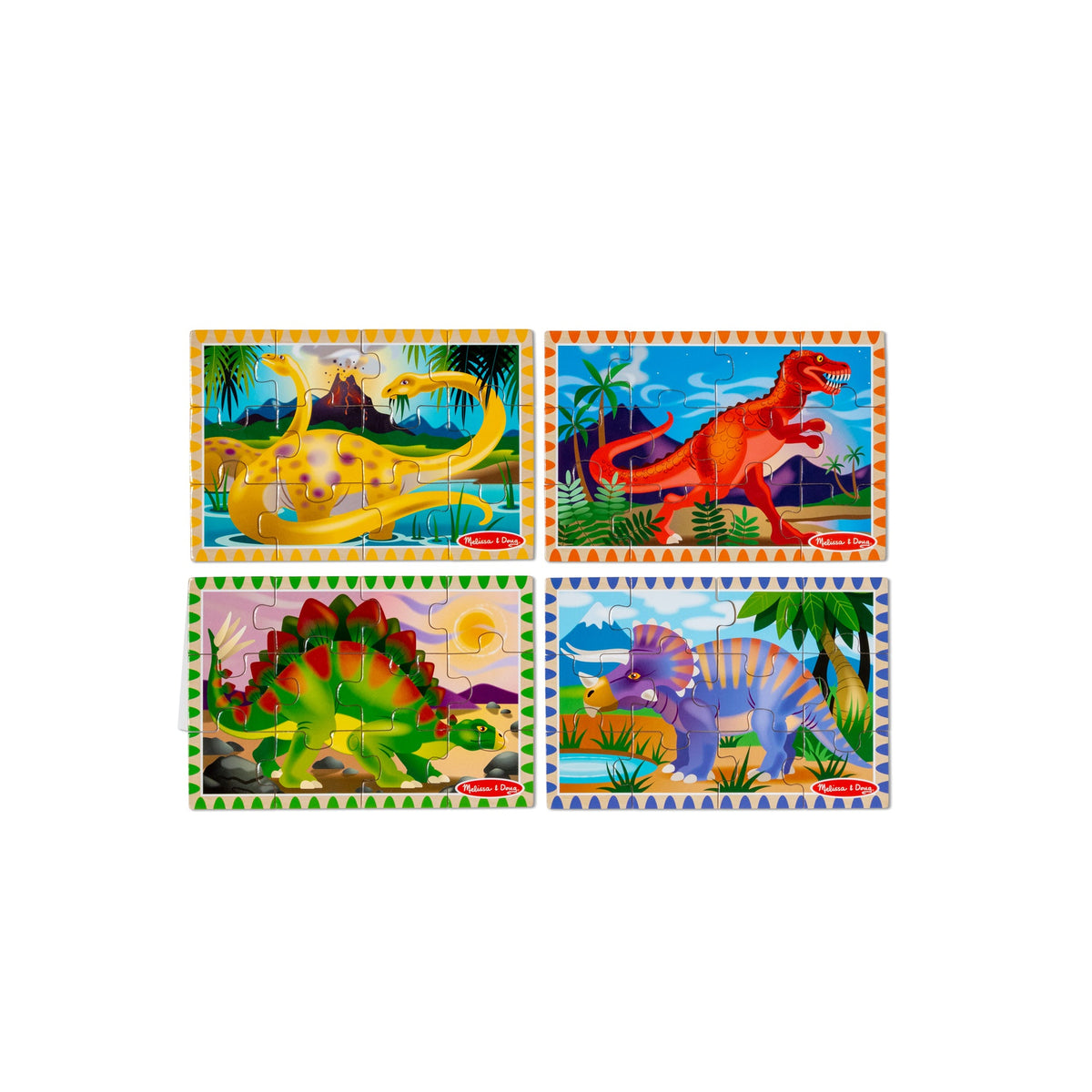 Wooden Jigsaw Puzzles in a Box - Dinosaurs C1