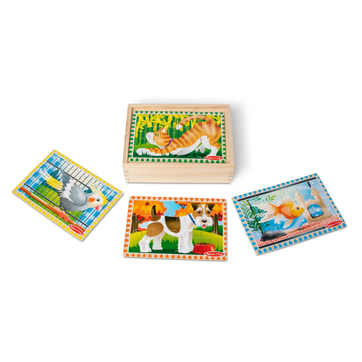 Wooden Jigsaw Puzzles in a Box - Pets Z1