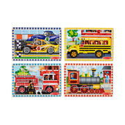 Wooden Jigsaw Puzzles in a Box - Vehicles V9