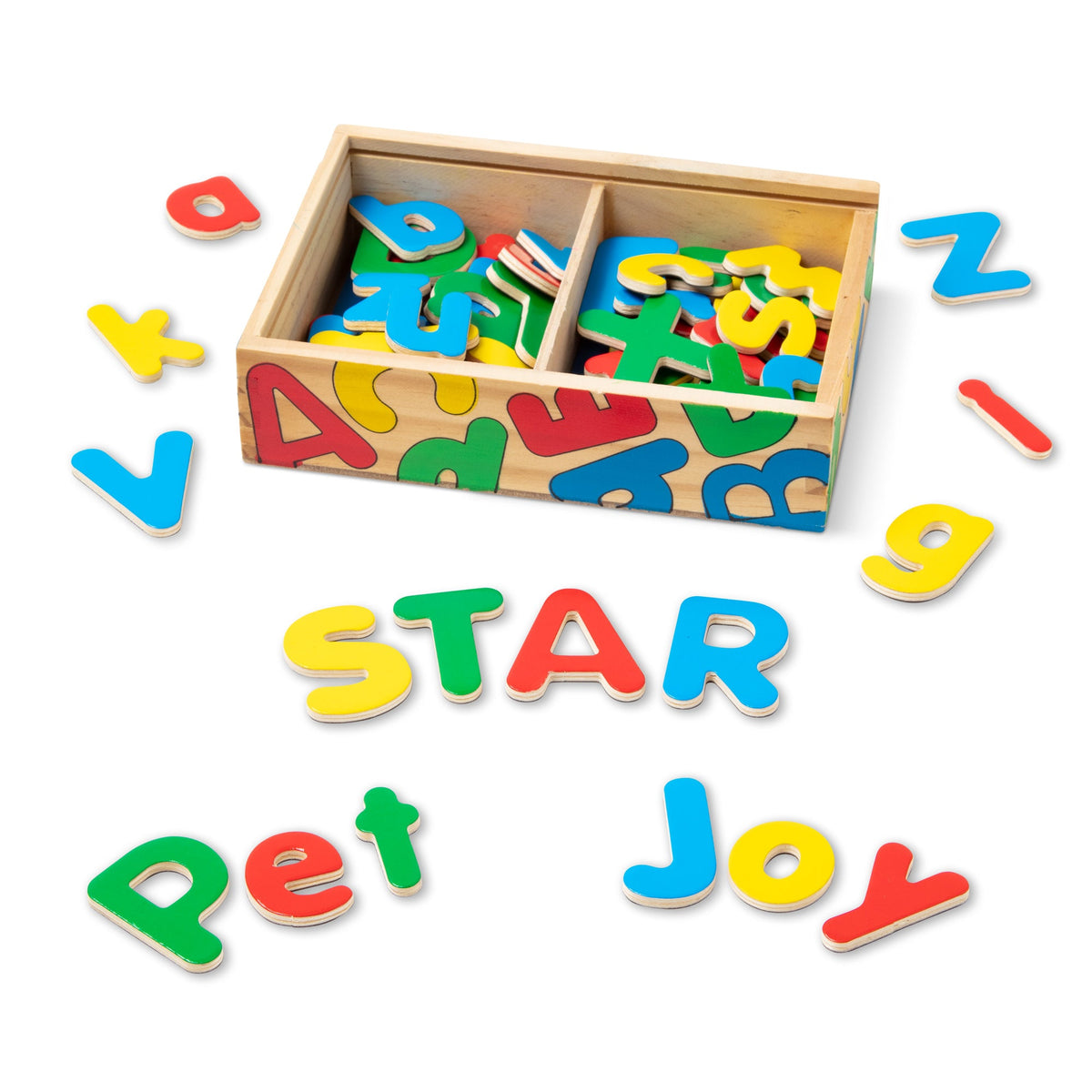 Wooden Letter Alphabet Magnets U6