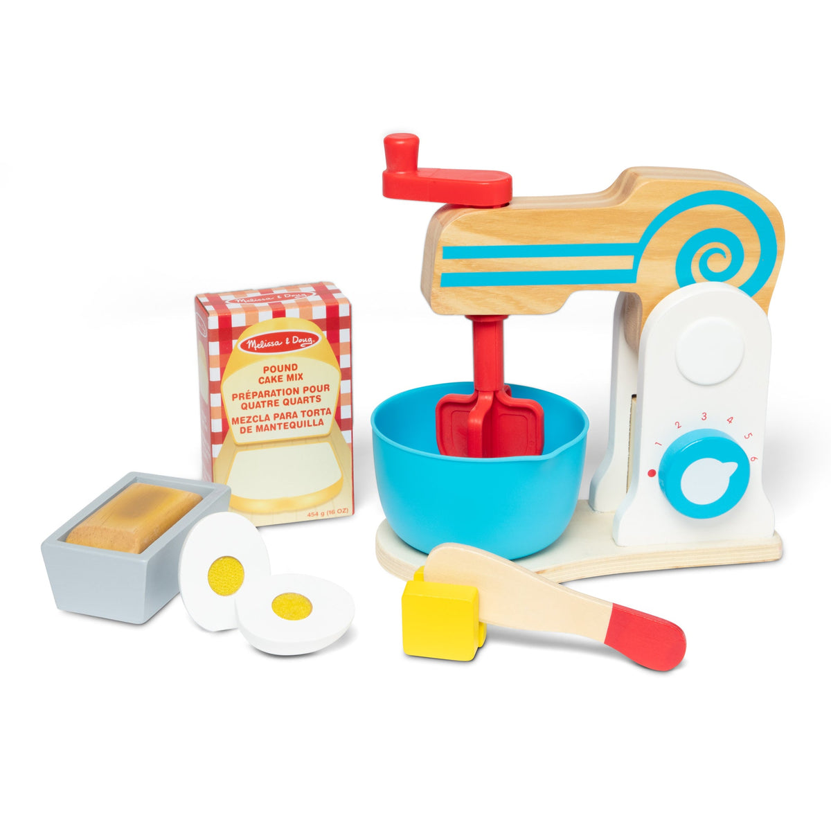 Wooden Make-a-Cake Mixer Set D9
