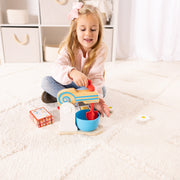 Wooden Make-a-Cake Mixer Set I0