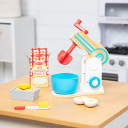 Wooden Make-a-Cake Mixer Set I0