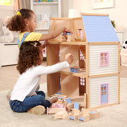 Wooden Multi-Level Dollhouse A1