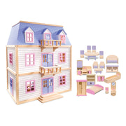 Wooden Multi-Level Dollhouse A1