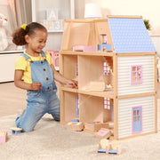 Wooden Multi-Level Dollhouse A1