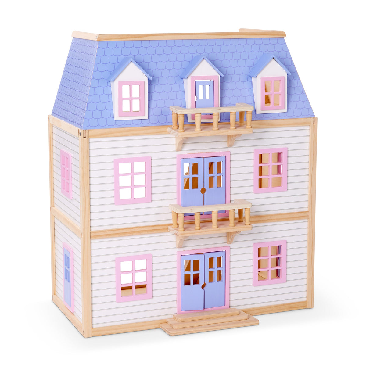 Wooden Multi-Level Dollhouse K1