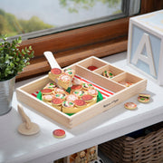 Wooden Pizza Party Play Set Q6