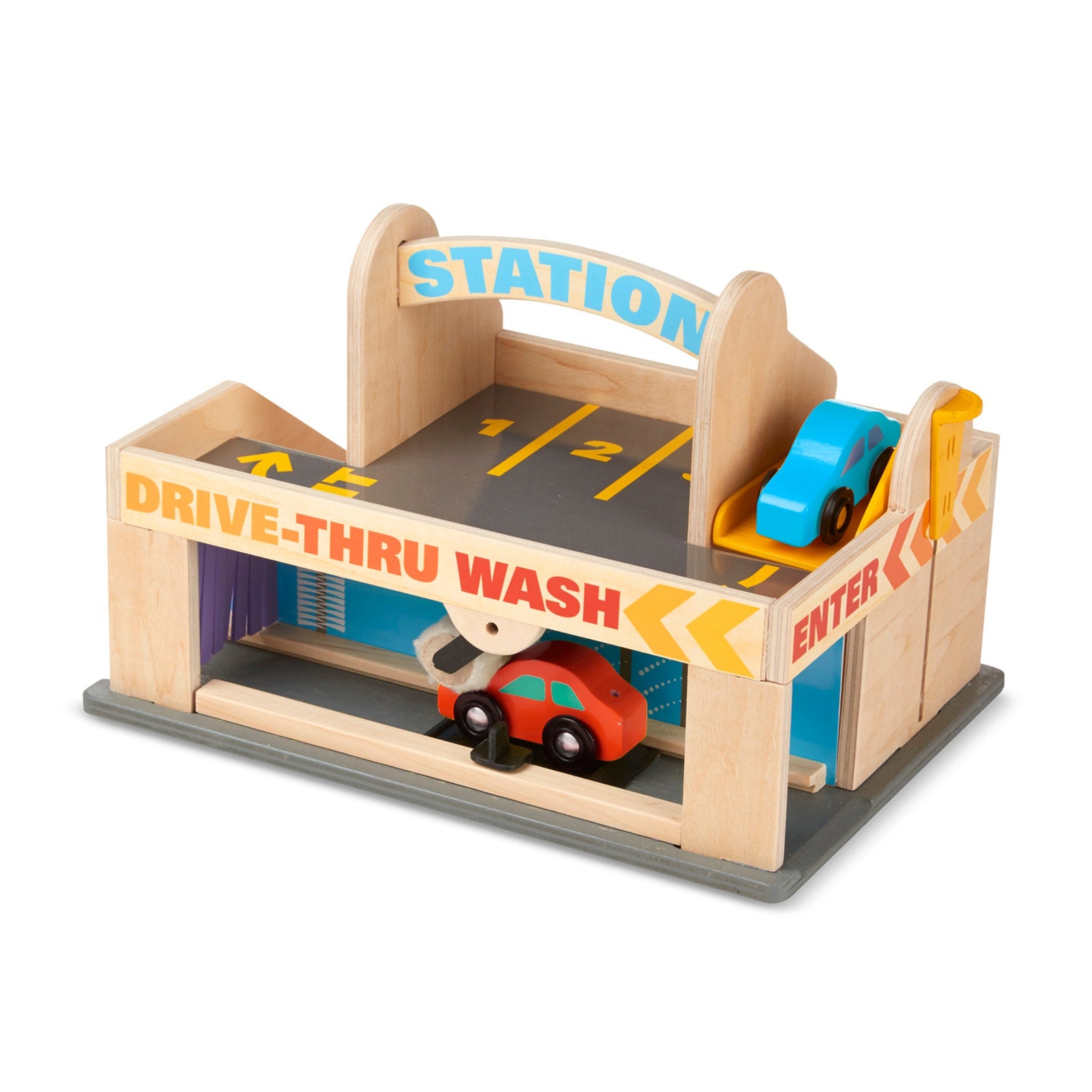 Wooden Service Station Parking Garage D9