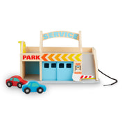 Wooden Service Station Parking Garage H1