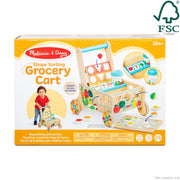 Wooden Shape Sorting Grocery Cart L7