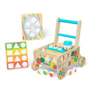 Wooden Shape Sorting Grocery Cart L7