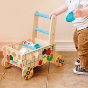 Wooden Shape Sorting Grocery Cart L7
