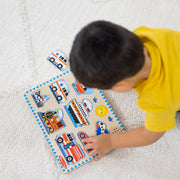 Wooden Sound Puzzle 2-Pack – Farm Animals, Vehicles Y7
