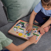 Wooden Sound Puzzle 2-Pack – Farm Animals, Vehicles Y7