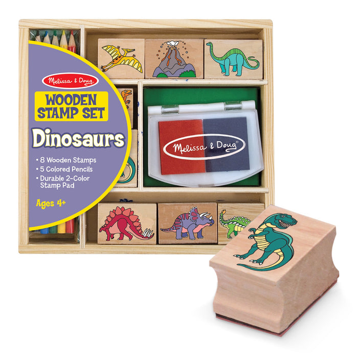 Wooden Stamp Set - Dinosaurs S7