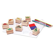Wooden Stamp Set - Dinosaurs Z6