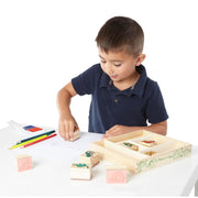 Wooden Stamp Set - Dinosaurs Z6