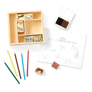 Wooden Stamp Set - Horses B4