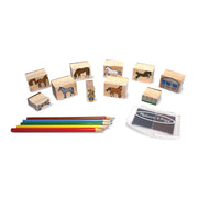 Wooden Stamp Set - Horses B4