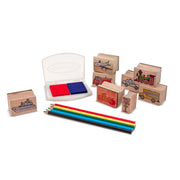 Wooden Stamp Set - Vehicles I4
