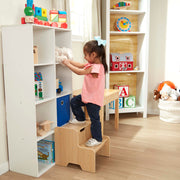 Wooden Step Stool - Natural U1