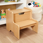 Wooden Step Stool - Natural U1