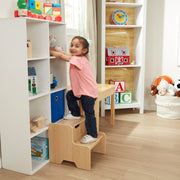 Wooden Step Stool - Natural U1