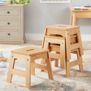 Wooden Stools – Set of 4 H7