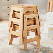 Wooden Stools – Set of 4 H7