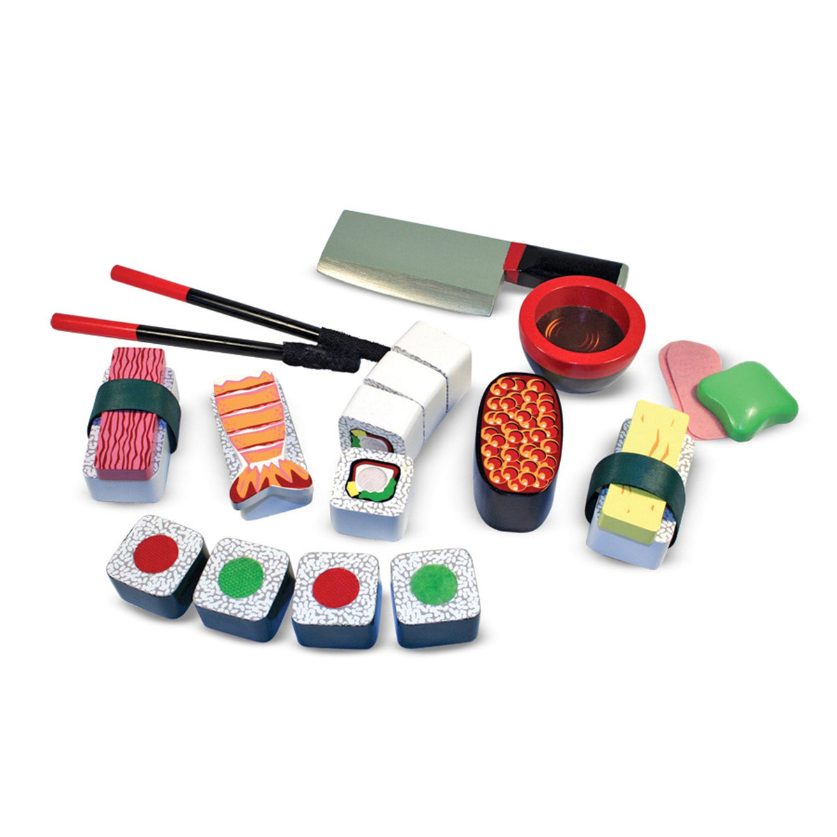 Wooden Sushi Slicing Play Set N1