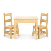 Wooden Table & Chairs - Natural K7