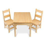 Wooden Table & Chairs - Natural K7