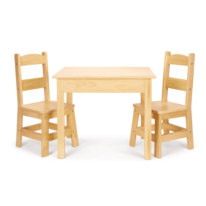 Wooden Table & Chairs - Natural T2