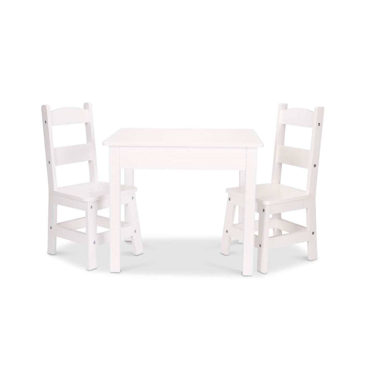 Wooden Table & Chairs - White E3