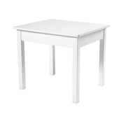 Wooden Table & Chairs - White U8