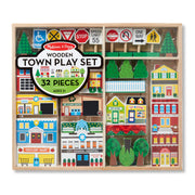 Wooden Town Play Set K0