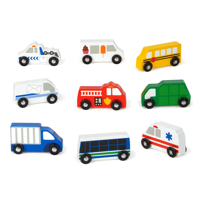 Wooden Town Vehicles Set P2