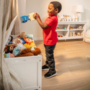 Wooden Toy Chest (White) B9