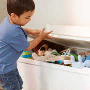 Wooden Toy Chest (White) P3