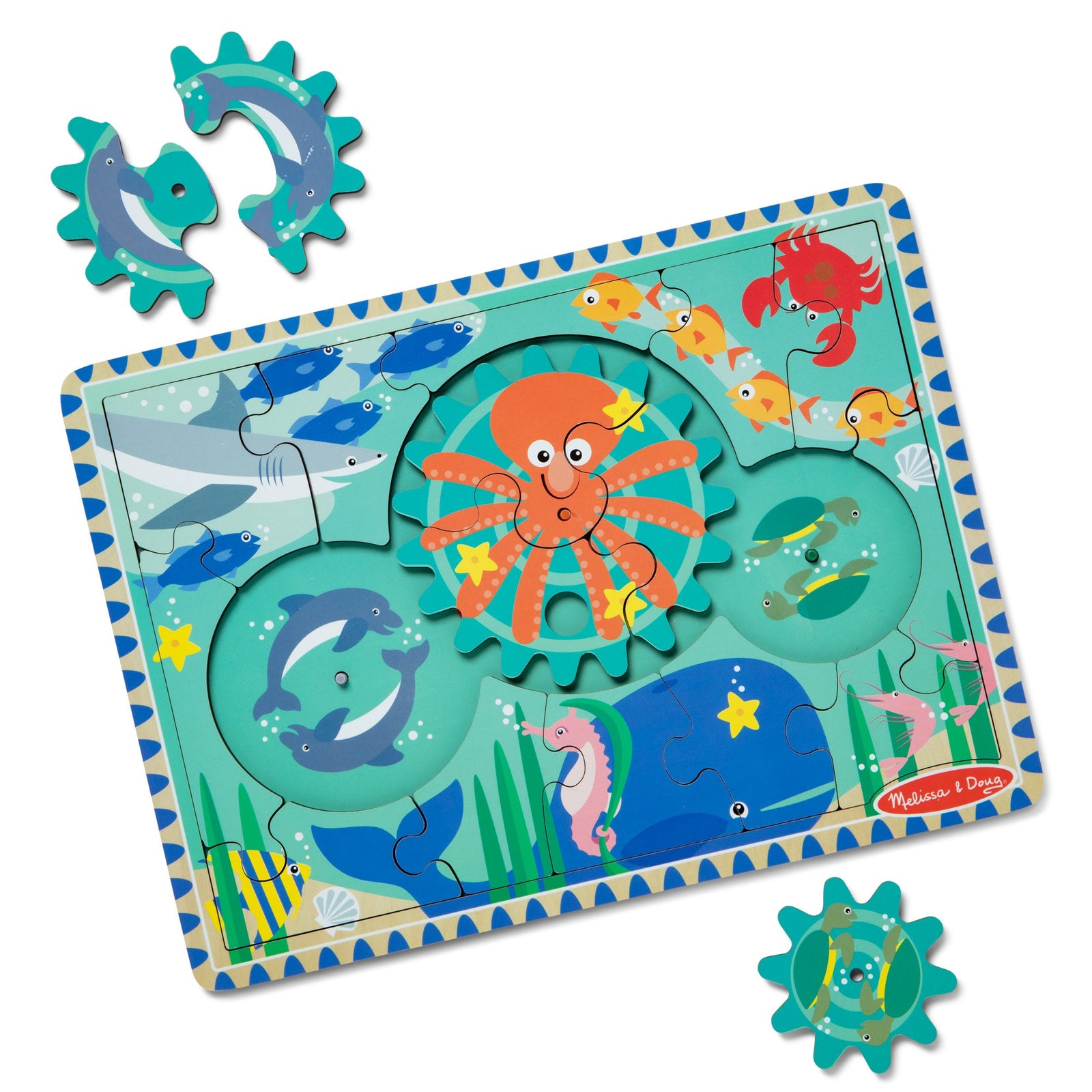 Wooden Underwater Gear Puzzle – 18 Pieces V5