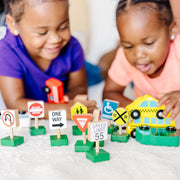 Wooden Vehicles and Traffic Signs N4