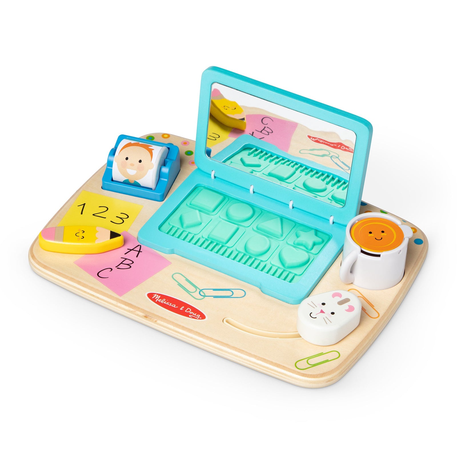 Wooden Work & Play Desktop Activity Board O2