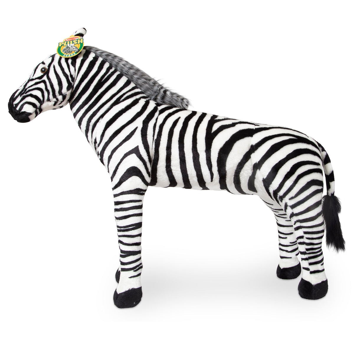Zebra Lifelike Plush Stuffed Animal R9