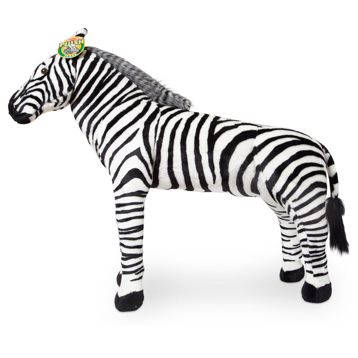Zebra Lifelike Plush Stuffed Animal R9