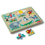 Zoo Animals Sound Puzzle - 8 Pieces I6
